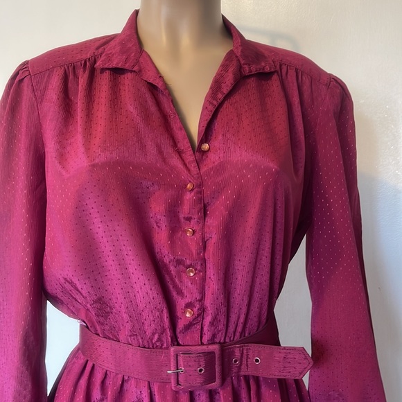 COCO of CALIFORNIA. Vintage long sleeve, buttons in front  sz 10” WOMENS DRESS - Picture 2 of 16